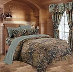 1 Pc Full Size Natural Comforter Bed Spread Only Camouflage Woods 86". Fixed Price $59.99.