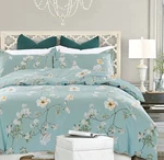Nanko Bedding Duvet Cover Set Queen, 3 Pieces 800-THREAD Floral Microfib. Fixed Price $43.91.