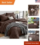 Ultimate 7-PIECE King Size Comforter Set Ultra-soft Microfiber Bedding. Fixed Price $77.58.
