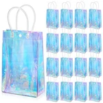 16 Pcs Holographic Small Gift Reusable Iridescent Clear Bags For Women Pv.... Fixed Price $25.29.
