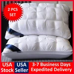 Queen Size Pillow Set 2 Soft Gel Cushions For All Sleeping Positions Upgraded. Fixed Price $22.99.