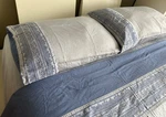 Portico Queen Size 4-PC Bedding Set ( Fitted & Flat Sheets, 2 Pillow Shams ). Fixed Price $44.99.