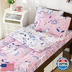 Djy Zipper Bedding Full Pink Unicorn Sets Girls Kids Comforter. Fixed Price $83.08.