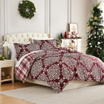 Inc. Christmas Bedding, Queen Size/full Duvet Cover With 2 Pillow Sham.... Fixed Price $52.77.