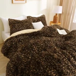 Cheetah Print Faux Fur King Comforter Set - Ultra Soft & Cozy Bedding. Fixed Price $114.99.