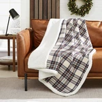 Eddie Bauer Reversible Sherpa Fleece Blanket - Edgewood Plaid Soft Bedding. Fixed Price $25.97.