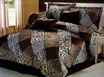 Grand Linen King Safari Comforter Set Animal Print Brown. Fixed Price $159.60.