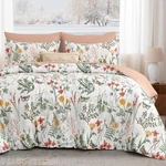 Floral Botanical Butterfly Comforter Set Bed In Bag Lightweight Microfiber. Fixed Price $57.47.