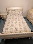 Croscill Victoria Floral Elizabeth Gray 3PC Comforter & Pillowcase Set- Full. Fixed Price $110.00.