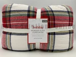Pottery Barn Kids Holiday Morgan Plaid Sherpa Comforter Quilt Xl Twin Red #60A. Fixed Price $156.91.