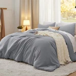 Bedsure King Size Comforter Set Grey Soft Prewashed Bedding All Seasons. Fixed Price $58.79.