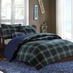 Mi Zone Cozy Comforter Set Cabin Lifestyle Plaid Design All Season Bedding Ma.... Fixed Price $56.90.