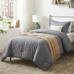 Cozylux Twin/twin Xl Comforter Set Dorm Bedding - 2 Pieces Grey Extra Long. Fixed Price $51.20.