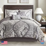 Madison Park Vienna Sateen Cotton Comforter Set Breathable Soft Cover Trendy. Fixed Price $134.40.
