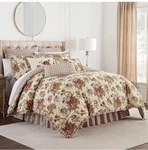 Waverly Norfolk Modern Farmhouse Floral 4PC Tea Stain Quilt Set King Nip. Fixed Price $178.59.
