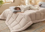 Bedsure Duvet Insert - Quilted Comforters Size, Queen, Beige. Fixed Price $55.70.