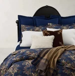 Lauren Ralph Ludlow Payge Vintage Floral Comforter King $570 Navy/multi. Fixed Price $395.00.