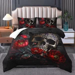 Tuzaovy Skull Bedding Set Full, Goth Comforter & Pillowcases. Fixed Price $93.51.