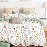 Sleepbella King Size Comforter Set Yellow Flowers & Green Botanical Pattern. Fixed Price $94.29.