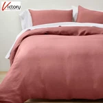 New Casaluna 3-PIECE Hemp King Duvet Cover Set Rose Shams & 96" X 110". Fixed Price $159.00.