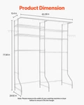 Over Washer And Dryer Storage Shelves, White. Fixed Price $121.08.