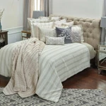 New Rizzy Home Adeline Linen Duvet Bedding Cover Queen 90" X 92". Fixed Price $91.00.