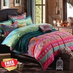 Bupird Boho Comforter Set Queen Yellow Orange Mandala 2 Pillowcases. Fixed Price $80.99.