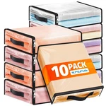 Spacewhisper 10 Pack Clear Storage Bags, Plastic Blanket With Zippe. Fixed Price $58.23.