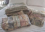 Croscill Comforter 2-KING Shams Dust Ruffle 4PC Set Vintage Bentello Tuscan. Fixed Price $97.12.