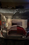 Fairfield Square Collection 8PC Queen Comfortable Set Red Stripe Bedding. Fixed Price $38.39.