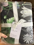 Pottery Barn Poppy Floral Duvet Cover Black Queen 2 Euro Shams Reversible 3PC. Fixed Price $279.00.
