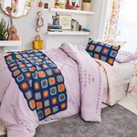 New 2-PC Twin Wild Sage Michaela Tufted Triangles Duvet Cover Set Iris Lavender. Fixed Price $47.97.