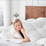Downaero Goose Comforter King Size 100% Egyptian Sateen Cotton,. Fixed Price $319.00.