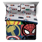 Jay Franco Marvel Avengers Emblems 7 Piece Queen Bed Set - Includes Comforter.... Fixed Price $89.89.