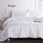 Andency White Grid Comforter Set Twin Size (66X90 Inch), 2 PIECES(1 Comf.... Fixed Price $46.63.