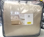 Hotel Collection Diamond Lattice 3 Piece Queen Comforter Set Champagne - New. Fixed Price $184.99.
