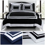 Chezmoi Collection 7-PIECE Square Pattern Hotel Style Bed In Bag Comforter Set. Fixed Price $86.99.