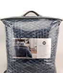 Hotel Collection Composite King Comforter & Pillowshams Set, Indigo Navy-new. Fixed Price $399.00.