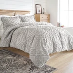 Duvet Cover Set Chenille Full Queen Light Gray 3-PIECE Better Homes & Gardens. Fixed Price $48.29.