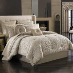 Astoria Sand 4 Piece Comforter Set Damask By J Queen. Fixed Price $340.99.