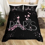 Feelyou Paris Comforter Cover Set Twin Size Eiffel Tower Bedding Se... Fast Ship. Fixed Price $21.99.