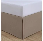 Nestwell Linen Cotton Blend Twin Bed Skirt Natural Tan Light Brown 15" Drop. Fixed Price $20.98.