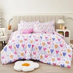 Mooreeke Size Comforter Sets Girls Kids, 8 Pieces Full, Pink Heart. Fixed Price $59.94.