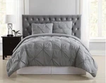 Truly Soft 3PC Pleated Full/queen Comforter Set. Fixed Price $48.99.