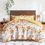 Yellow Comforter Sheet Set Floral Bed In Bag 7 Pieces Queen Size Orange Flower. Fixed Price $77.99.