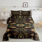 Rustic Lodge Cabin Comforter Set,western Southwestern Aztec King Brown Blue. Fixed Price $37.96.