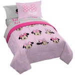 Jay Franco Dinsey Minnie Mouse Faces 5 Piece Twin Bed Set - Includes Reversible. Fixed Price $82.52.