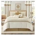 Nanshing 9PC Queen Pillar Comforter Set Gold. Fixed Price $48.19.