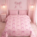 Feelyou Kids Pink Comforter Setcute Bowknot Bedding Full Sizegirls. Fixed Price $76.42.