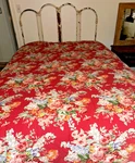 Vintage Ralph Lauren Beach House Fuchsia Queen Comforter 92" X 86" & Shams Usa. Fixed Price $95.00.